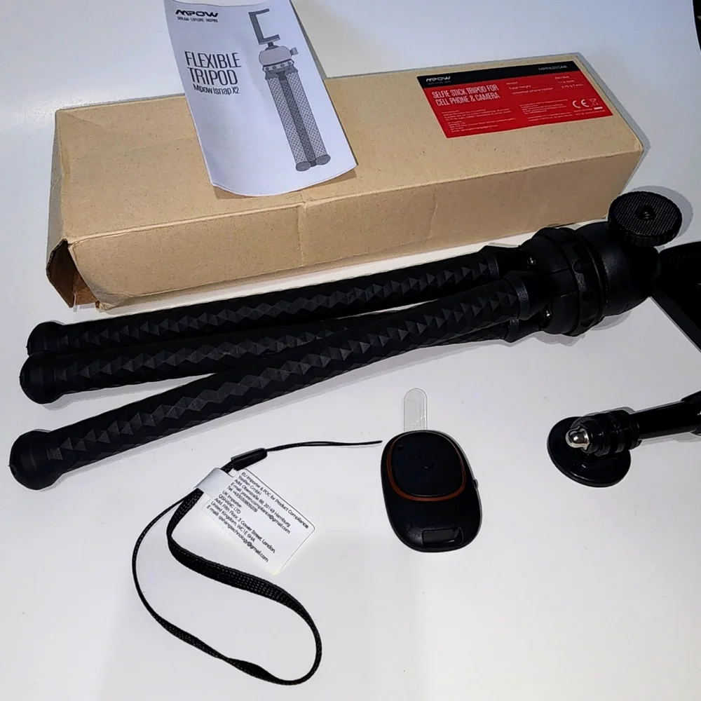 Mpow Flexible Phone Tripod with Bluetooth Remote Shutter